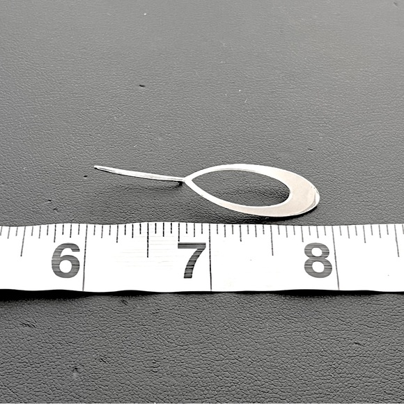 Vintage sterling silver Artisan made earrings - Picture 5 of 6